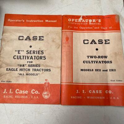 Vintage Case operators manuals / J. I Case Racine, WI