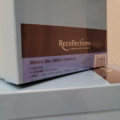 Lot 327: (3) New Sealed Photo Memory Boxes BLUE