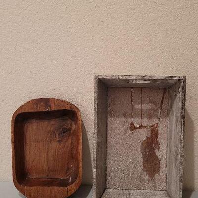 Lot 330: (2) Home Deco Trays Wood