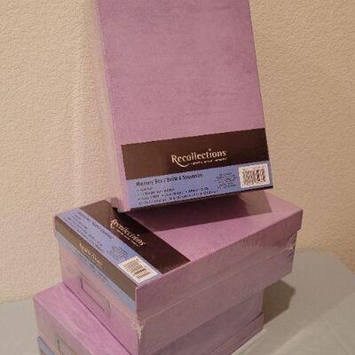 Lot 332: (3) New Photo Memory Boxes 