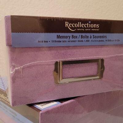 Lot 332: (3) New Photo Memory Boxes 