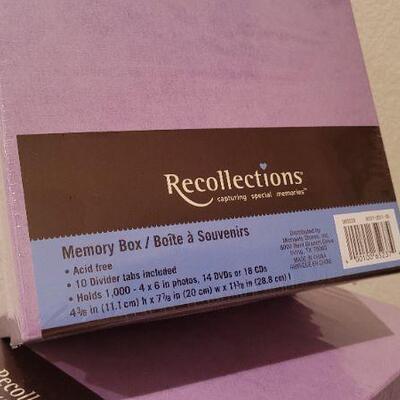 Lot 332: (3) New Photo Memory Boxes 
