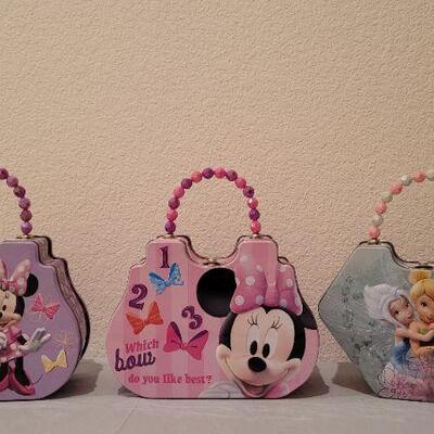 Lot 334: (3) New Metal Lunchbox Activity Purse