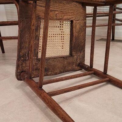 Lot 343: (4) Vintage Carved Accent Wood Dining Chairs 