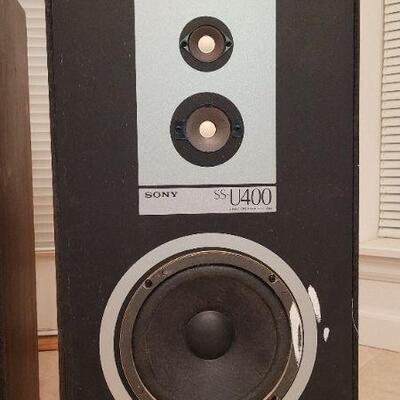 Lot 344: Pair of Vintage SONY Floor Speakers 