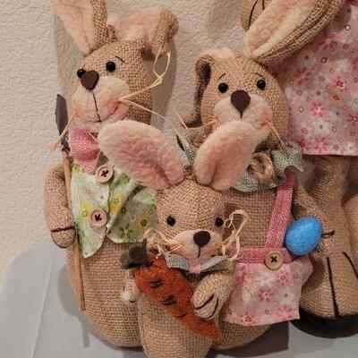 Lot 345: Assorted NEW Spring Bunny Family Home Deco