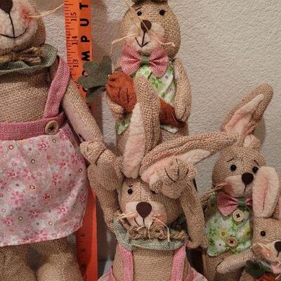 Lot 345: Assorted NEW Spring Bunny Family Home Deco