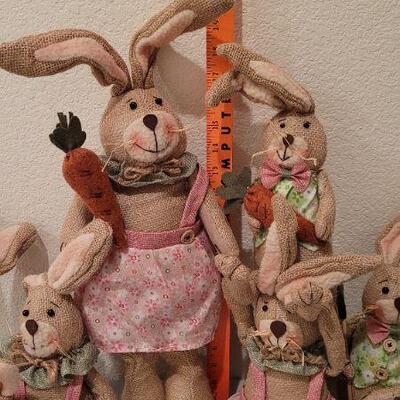Lot 345: Assorted NEW Spring Bunny Family Home Deco
