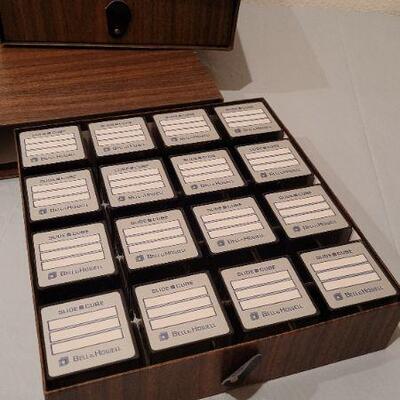 Lot 346: (2) Vintage Slide Organizer Trays
