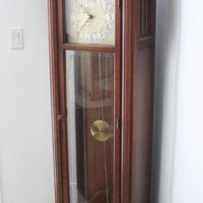 Lot #39: Impressive Vintage Midcentury Colonial of Zeeland Grandfather Clock