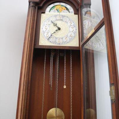 Lot #39: Impressive Vintage Midcentury Colonial of Zeeland Grandfather Clock