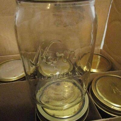 #38 12 Kerr wide mouth quart jars