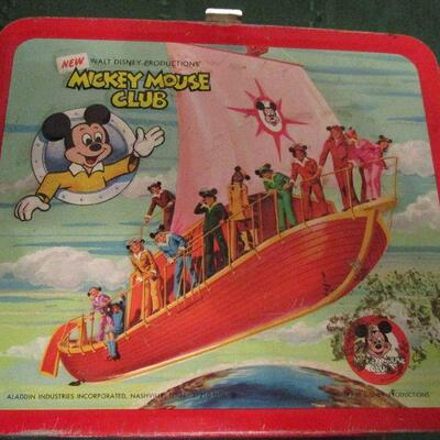 #63 Vintage Mickey Mouse Club Lunch box