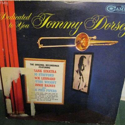 #74 Vintage Vinyl Record, Dedicated to You Tommy Dorsey, 1964