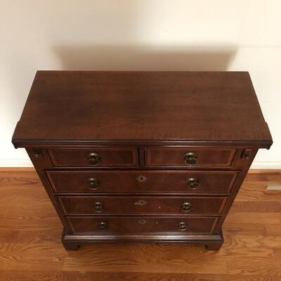 Lot 19 - Antique Fold-Over Bachelorâ€™s Chest