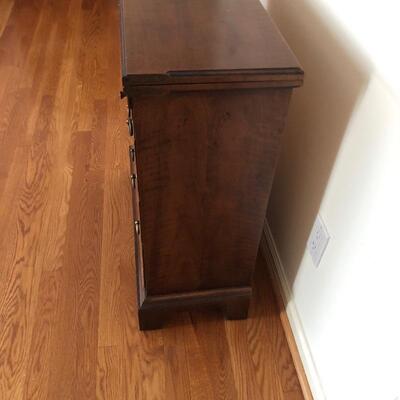 Lot 19 - Antique Fold-Over Bachelorâ€™s Chest