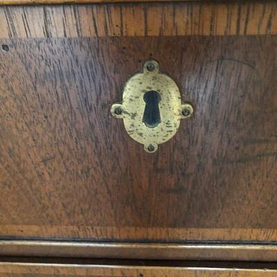 Lot 19 - Antique Fold-Over Bachelorâ€™s Chest
