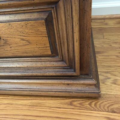 Lot 22 - Matching Rolling Dresser & Side Table