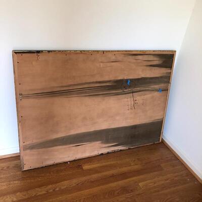 Lot 24 - King Headboard & Mirror 