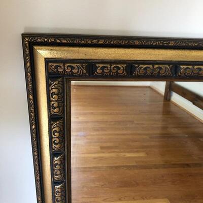 Lot 24 - King Headboard & Mirror 