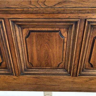 Lot 24 - King Headboard & Mirror 