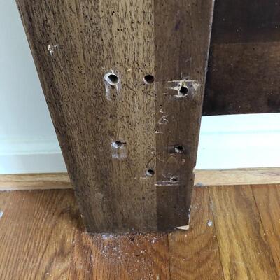 Lot 24 - King Headboard & Mirror 