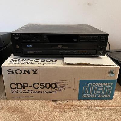 Lot 29 - CDP-C515 & CDP-C500 Sony Multiple Disc CD Players | EstateSales.org