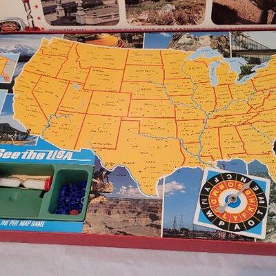 Lot 4: Vintage SEE THE USA Board Game