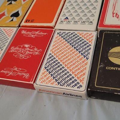 Lot 10: Assorted Vintage AIRLINE Playing Cards