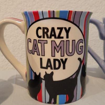 Lot 24: Assorted CAT THEME Coffee Mugs