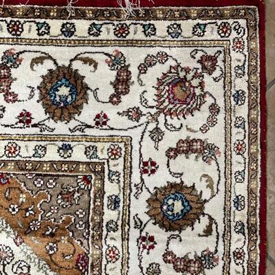 Hand Knotted Asian Silk Rug