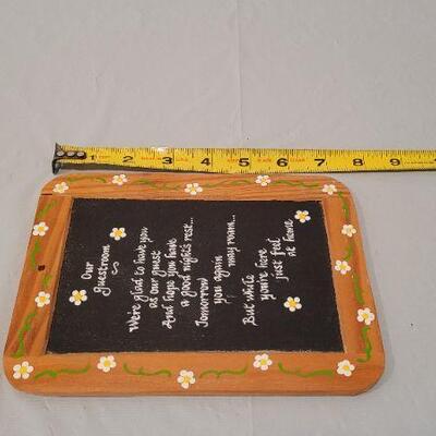 Lot 30: Vintage Guest Room Hospitality Sign
