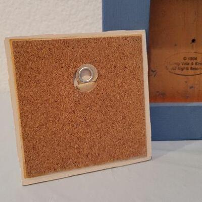 Lot 31: Vintage Craft Bundle - Bird and Tile w/ Frame Deco
