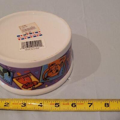 Lot 32: (2) CAT THEME Creations - Bowl and Wood Deco