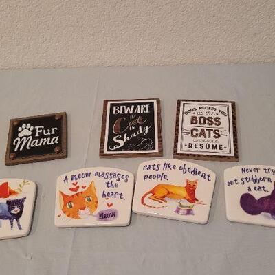 Lot 33: Assorted CAT THEME Magnets Fun