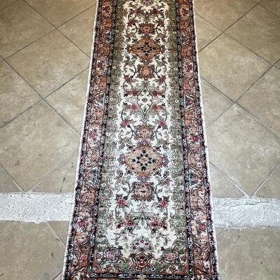 Hand Knotted Asian Rug Runner