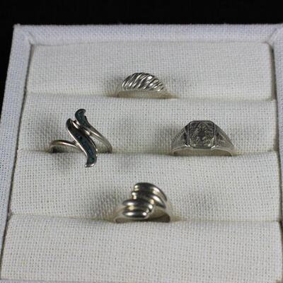 LOT#V250: Marked Sterling Ring Lot #1 [11.6g]