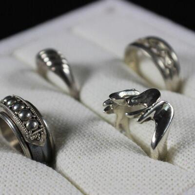 LOT#V254: Marked Sterling Ring Lot #4 [16.8g]