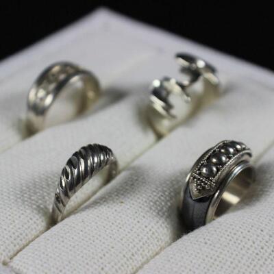 LOT#V254: Marked Sterling Ring Lot #4 [16.8g]