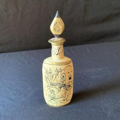 LOT#Y261: Painted Persian Perfume Bottle