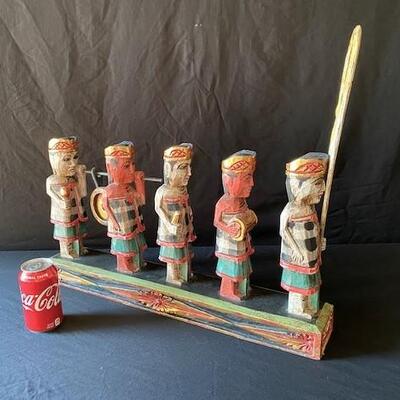 LOT#Y262: Believed to be Chinese Wood Polychrome Figures