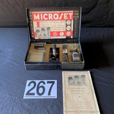 LOT#C267: Vintage Model 2M Microset Microscope