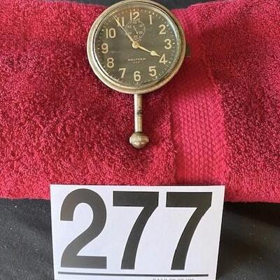 LOT#G277: Waltham 8 Day Auto Clock