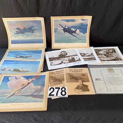 LOT#G278: Vintage Aircraft Ephemera