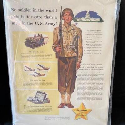 LOT#G290: Pair of Saturday Evening Post Ads