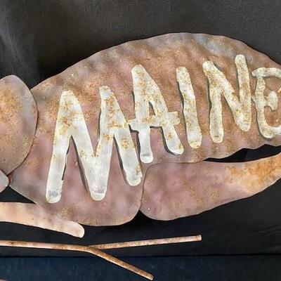 LOT#U303: Fresh Maine Lobster Metal Art
