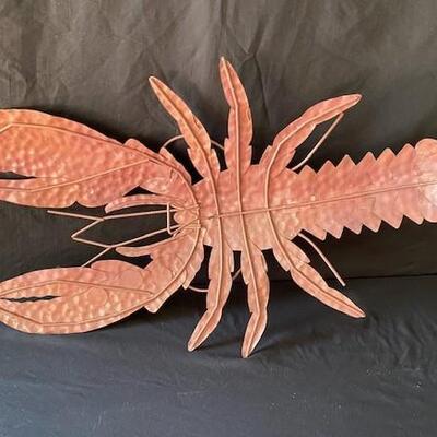 LOT#U303: Fresh Maine Lobster Metal Art