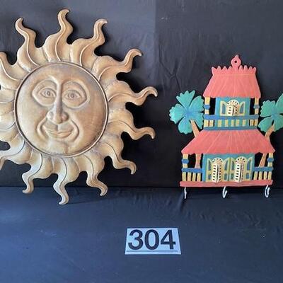 LOT#U304: Sun & Surf Shack Metal Art