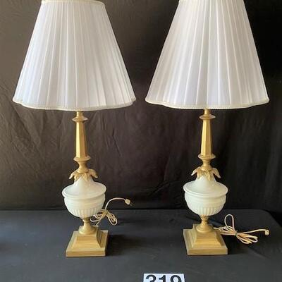 LOT#U319: Pair of Table Lamps with Shades