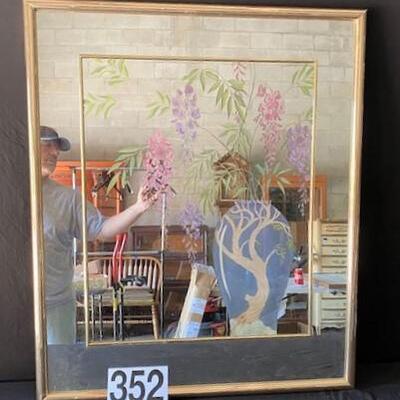 LOT#G352: Still Life Mirror